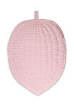 Billede af Bladformet tæppe - lyserød