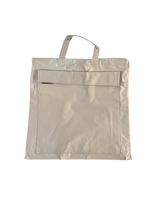 Billede af Mulepose/bag pocket 600D grey7528c bund+sidefals 38x42x16cm